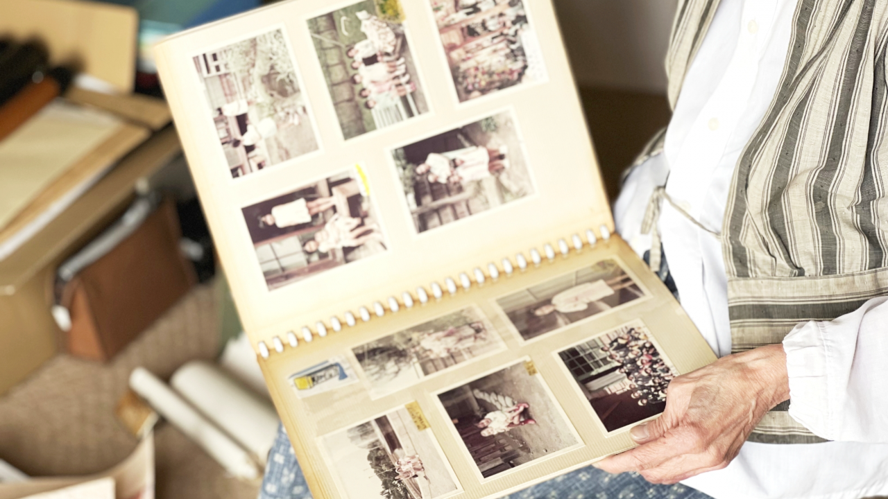 アルバムの写真整理
